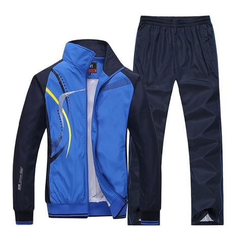 Men's Sportswear Men's Tracksuits Sweatshirts Mens Zipper Stand Collar Jackets+Pants 2Pcs 5xl Plus Size Sports Couples, Men Tracksuit, Tracksuit Men, 2 Piece Sets, Track Suit Men, Jogging Suit, Fall Hoodies, Casual Sportswear, Track Suit