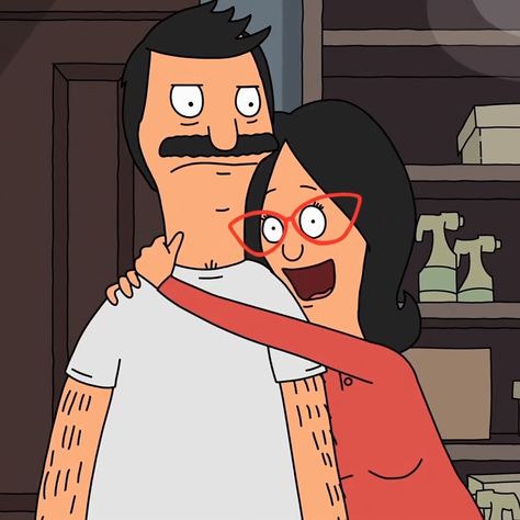 Bob And Linda, Watercolour Projects, Bobs Burgers Funny, Bobs Burgers Characters, Burger Icon, Best Tv Couples, Bob's Burgers, Tv Couples, Bobs Burgers