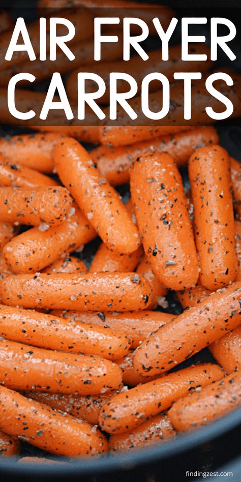 Baby carrots in the air fryer are so good and yet so easy! Toss baby carrots with dried herbs and olive oil and cook them in your air fryer for delicious roasted vegetables in a fraction of the time. Airfryer Sides Recipes, Air Fryer Garlic Parmesan Carrots, Air Fried Carrots Recipe, Parmesan Carrots Air Fryer, Air Fryer Sides Dishes, Air Fryer Carrots Recipe, Air Fryer Baby Carrots, Air Fryer Roasted Carrots, Air Fryer Carrots