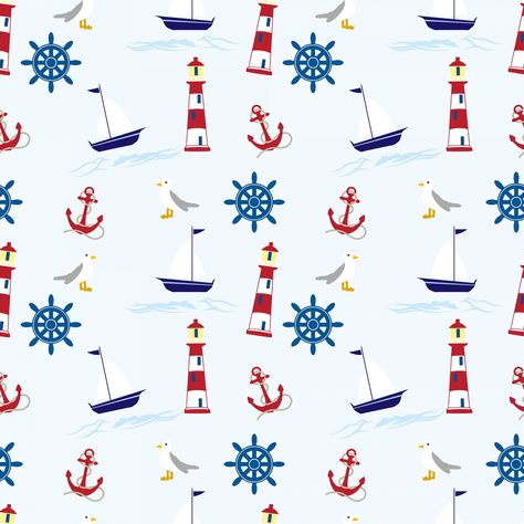 Nautical Wallpaper Pattern Seamless Free Stock Photo - Public Domain Pictures Preppy Laptop, Nautical Background, Anchor Wallpaper, 555 Wallpaper, Background Sea, Wallpaper Preppy, Rustic Wall Clock, Nautical Wallpaper, Computer Wallpapers