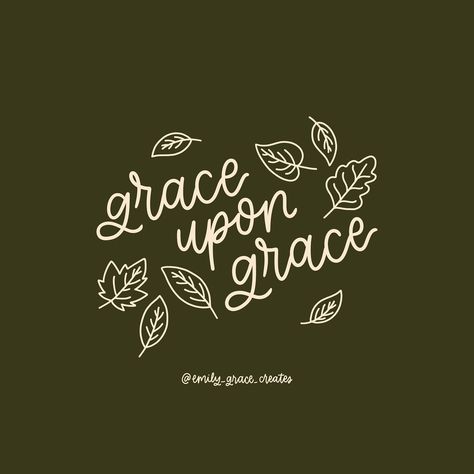 grace upon grace 🍂🍁 When I see the leaves falling around this time, I think of His grace. I can never see the end of it – there’s always more coming! Wave upon wave, leaf upon leaf, favor upon favor, grace upon grace 🤎 • • #GraceUponGrace #WaveAfterWave #Grace #JesusLovesYou Sweet Reminders, Holy Girl, Short Bible Verses, Grace Upon Grace, Grace Christian, Leaves Falling, Jesus Memes, The Grace Of God, Encouraging Bible Verses