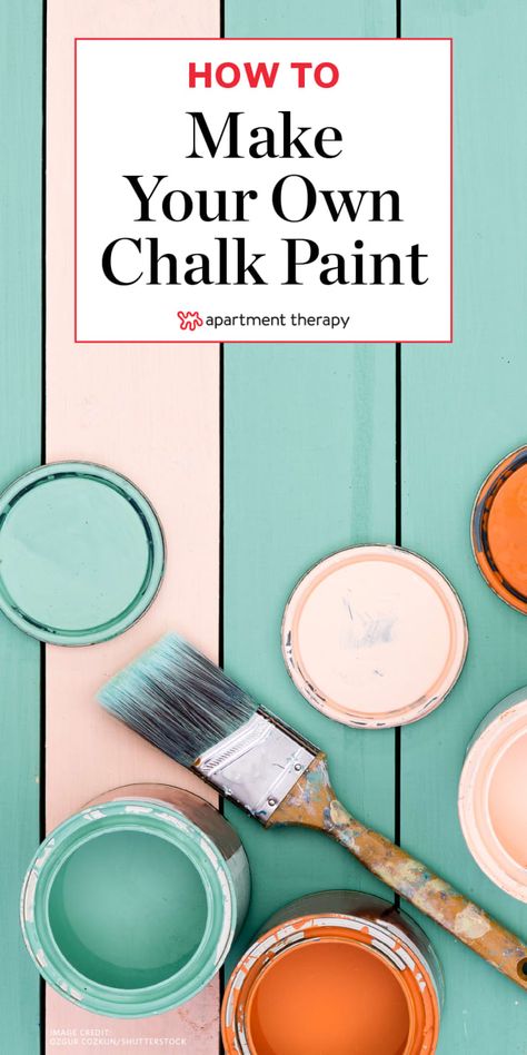 Make Your Own Chalk Paint, Painting Underwater, Diy Chalk Paint Recipe, Make Chalk Paint, Chalk Paint Furniture Diy, Chalk Paint Recipe, Apartment Painting, Homemade Chalk Paint, Homemade Chalk