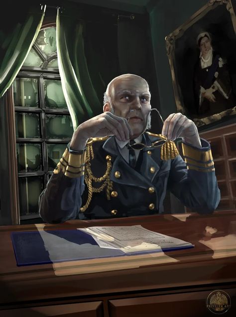 When you sell the Memento Mori to the Royal Navy : sunlesssea Pulp Cthulhu, Sunless Skies, Sunless Sea, Call Of Cthulhu Rpg, Fallout Concept Art, Vampire Masquerade, Hp Lovecraft, Cthulhu Mythos, Fallen London