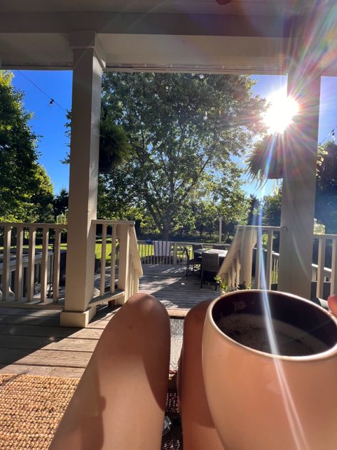 Coffee On The Porch, Early Sunrise, Sunrise Coffee, Morning Journal Prompts, Early Morning Coffee, Morning Journal, Morning Mood, Life Vision Board, Morning View