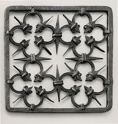 Grille Date: 15th–16th century Culture: Italian Medium: Iron Drátěná Socha, Metal Objects, The Cloisters, Iron Work, Iron Gates, 3d Laser, Gothic Architecture, 16th Century, Metropolitan Museum Of Art