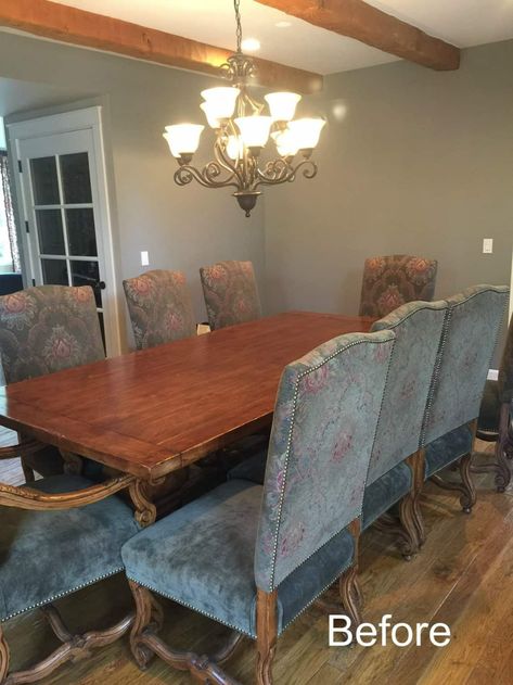 Dining Rooms 2023, Modern Traditional Dining Table, Update Dining Room, Dining Room Upholstered Chairs, Updated Traditional Dining Room, Modern Vs Traditional, Modern Traditional Dining, Traditional Dining Room Furniture, Old Dining Room