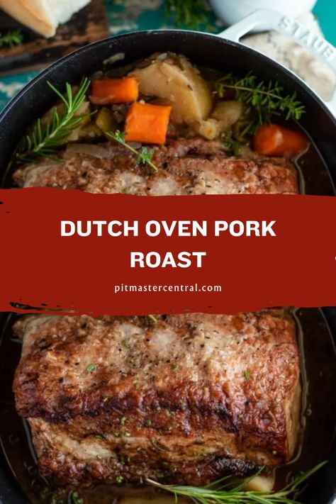 Struggling to perfect your pork roast? Find expert tips for juicy, flavorful results with every bite! Save this pin now to elevate your next dinner with a mouthwatering Dutch Oven Pork Roast. Dutch Oven Pork Roast, Oven Pork Roast, Roast In Dutch Oven, Dutch Oven Pork, Pork Roast With Gravy, Boneless Pork Loin Recipes, Pork Loin Recipes Oven, Roast With Gravy, Pork Sirloin Roast