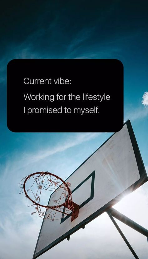 #motivation #basketballforlife #liveforlife #goals #successinyourlife Current Vibe Working For The Lifestyle I Promised To Myself, Current Vibe Working For The Lifestyle, Working For The Lifestyle I Promised To Myself, Promise To Myself, Keep To Myself, Roaring 20, Board Inspiration, Vision Board Inspiration, The Lifestyle