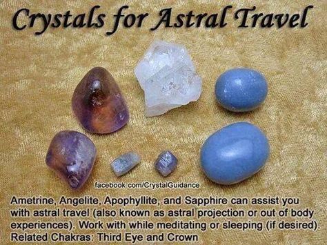 Crystals for astral travel, literal or metaphysical Crystals For Healing, Out Of Body, Astral Projection, Astral Travel, Crystal Therapy, Crystal Healing Stones, Rocks Crystals, Crystals Healing, Crystal Magic