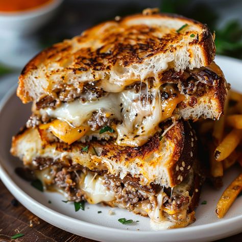 Classic Patty Melt Recipe - recipes Melts Recipes, Patty Melt Recipe, Cheesy Sandwich, Best Burger Recipe, New Food Ideas, Melt Recipe, Patty Melt, Bacon Breakfast, Weekly Meals