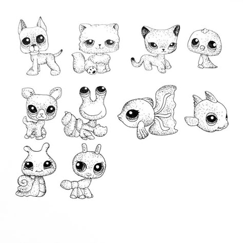 My Littlest Pet Shop Tattoo, Webkinz Tattoo, Littlest Pet Shop Tattoo, Lps Tattoo, Cool Flash Tattoos, Cute Tattoo Flash, Nostalgic Tattoos, Tattoo Collage, Unicorn Cross Stitch Pattern