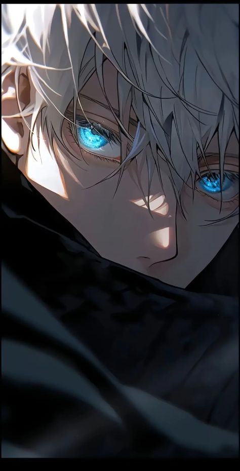 Gojo Satoru, White Hair, Anime Character, Blue Eyes, Iphone, Hair, Anime, Blue, White