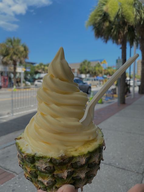 Aesthetic Pineapple, Pineapple Aesthetic, Dessert Truck, Pineapple Dole Whip, Malibu Pineapple, Charleston Beaches, Pineapple Ice Cream, Pineapple Whip, Easy Healthy Smoothies