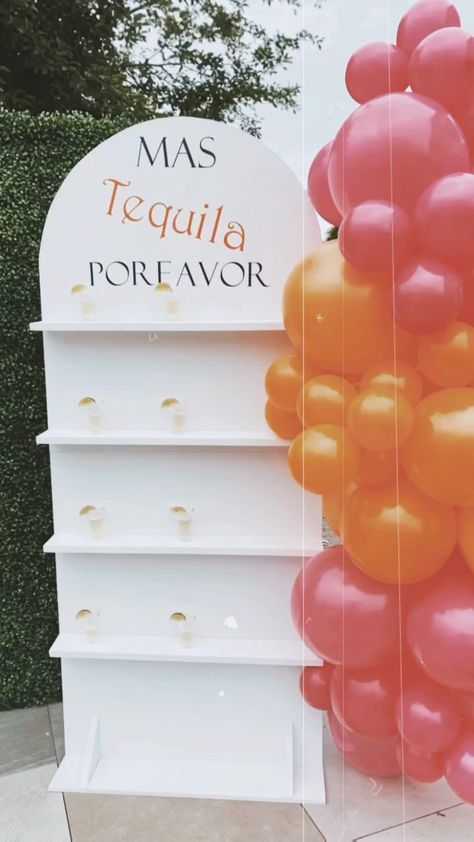 sisandsisdecor on Instagram: New Arch Shelf Wall Book now for $100 off (Event must be this year) 🎈 📲Message us for inquiries • Can use for (Tequila , beer, treat bags,… Snack Wall, Tequila Wall, Arch Shelf, 40th Bday Ideas, Selfie Wall, Wooden Backdrops, Western Birthday, Tacos And Tequila, Shots Ideas