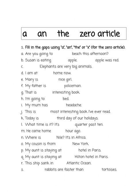 Articles online worksheet for Grade 5. You can do the exercises online or download the worksheet as pdf. Article The Worksheet, A An The Articles Worksheets, A An The Worksheet, Zero Article, Teachers Activities, Live Worksheet, Article Grammar, Articles Worksheet, English Homework