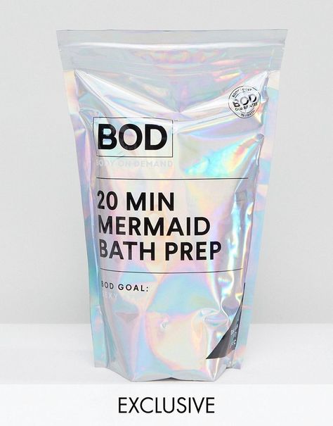 BOD Mermaid Glitter Bath Salt $59.99 http://shopstyle.it/l/l98k Glitter Gift Ideas, Mermaid Bath, Nutrition Branding, Mermaid Glitter, Glitter Gifts, Packing Design, Beauty Packaging, Packaging Box, 로고 디자인