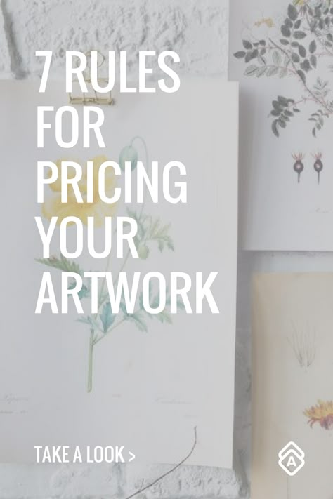 How To Price My Artwork, How To Price Paintings, Pricing Artwork Formula, How To Price Your Art, How To Price Artwork, How To Sign Your Artwork, How To Sell My Art, Art Business Tips, Marketing Artwork