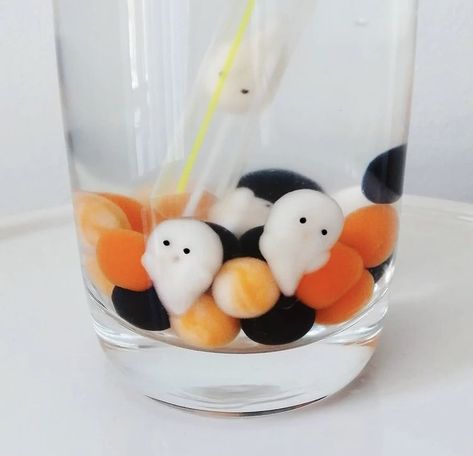 Cute Tapioca Pearls, Cute Boba Pearls, Halloween Boba Drink, Halloween Boba, Bubble Tea Pearls, Tapioca Boba, Cute Boba, Bubble Tea Recipe, Boba Pearls