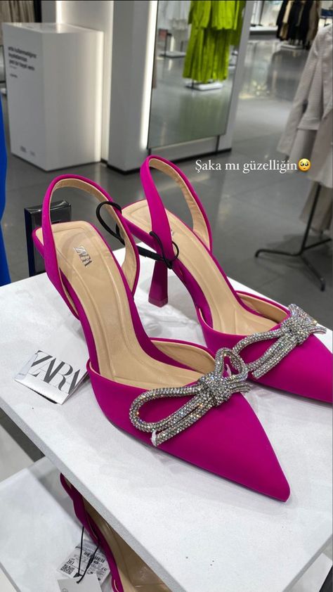 Pink low heels