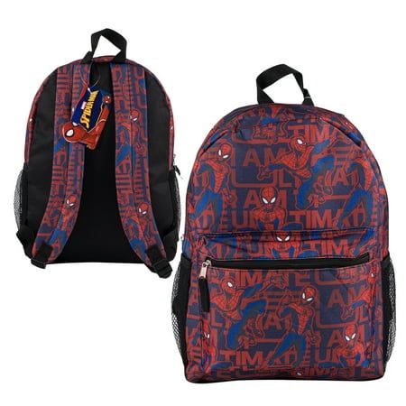 Item will make great gift or an excellent addition to your collection LICENSED PRODUCT AGE 3+ Item Size: 16" x 4" x 12" 2 SIDE MESH POCKET 1 FRONT POCKET Size: one size.  Color: Multicolor.  Gender: unisex.  Age Group: adult. Spiderman Backpack, Age 3, Pocket Size, Front Pocket, Size 16, Spiderman, Age Group, Great Gifts, Backpacks