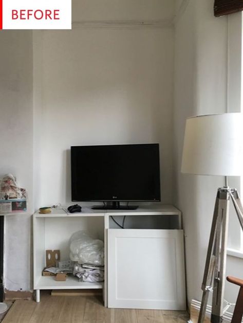 This IKEA storage hack is perfect for reinvigorating your living room. The STUVA adds plenty of storage and with a coat of paint becomes a chic entertainment unit or TV stand. Alcove Ideas Living Room, Living Room Hacks, Living Room Nook, Hack Ikea, Farmhouse Living Room Furniture, Ikea Living Room, Room Hacks, Ikea Storage, Eclectic Living Room