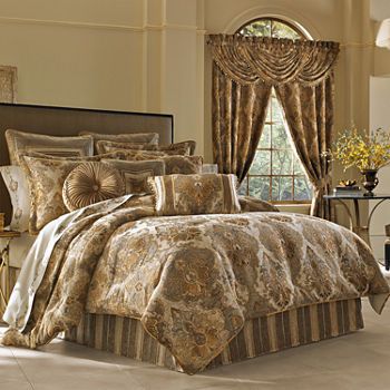 SALE Comforter Sets Comforters & Bedding Sets for Bed & Bath - JCPenney Brown Comforter Sets, Classic Bedroom Decor, Luxury Comforter Sets, Damask Bedding, Queens New York, Classic Bedroom, King Comforter Sets, Bullet Points, Luxury Bedding Sets