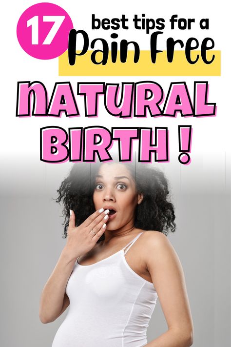 Natural Birth Black Women, Natural Birth Techniques, Painless Labor Natural Birth, Normal Delivery Tips, Natural Birthing Plan, Normal Birth, Birth Tips, Birth Prep, Pregnancy Exercises