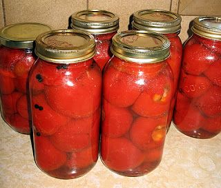 Pickled Red Cherry Peppers | KALOFAGAS | GREEK FOOD & BEYOND Cherry Pepper Canning Recipe, Pickled Hot Cherry Peppers Recipe, Pickled Cherry Peppers Recipe, Cherry Pepper Recipes, Cherry Bomb Pepper, Canning Peppers, Cherry Peppers, Pickled Cherries, Canning Food Preservation