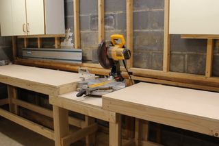 Quick & Easy DIY Miter Saw Station : 8 Steps (with Pictures) - Instructables Miter Saw Station, Saw Station, Mitre Saw Station, Miter Saw Table, Workbench Designs, Mitre Saw Stand, Workbench Plans Diy, Work Benches, Woodworking Shop Layout