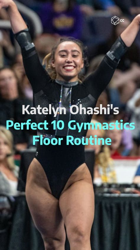 Katelyn Ohashi Video Floor, Gymnastics Floor Routine, Famous Gymnasts, Ucla College, Hips Workout, Cowboy Nation, Team Usa Gymnastics, Alina Kabaeva, Katelyn Ohashi