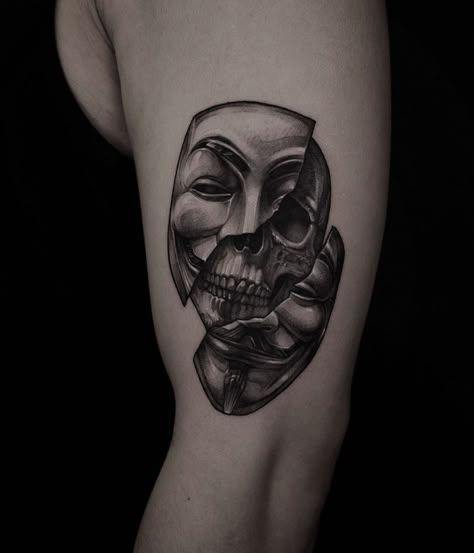 Tattoo Ideas Males, Gemini Tattoo, Theme Tattoo, Neck Tattoo For Guys, Mask Tattoo, Latest Tattoos, Detailed Tattoo, Horror Tattoo, Next Tattoo