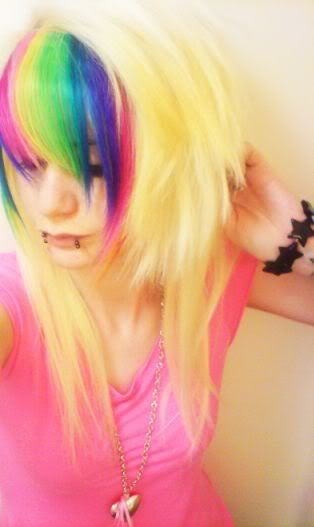 Huge Hair, Emo Girl, Scene Hair, Quiver, Hair Short, Rainbow, Tumblr, Hair