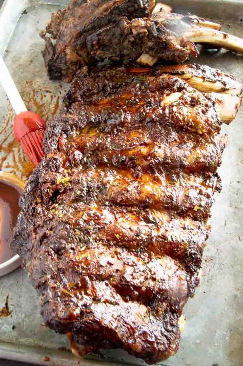 Beef Ribs Recipe Oven, Beef Ribs In Oven, Oven Baked Beef Ribs, Baked Beef Ribs, Grilled Beef Ribs, Ribs Recipe Oven, Bbq Beef Ribs, Beef Back Ribs, Ribs In Oven