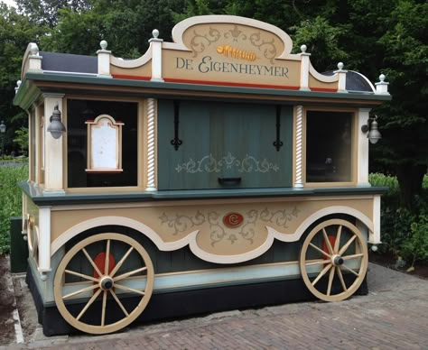 food cart ideas | Efteling Gets a New Food Cart… Food Cart Ideas, Cart Display, Vendor Cart, Bike Food, Candy Car, Food Bike, Food Kiosk, Cart Design, Food Cart Design