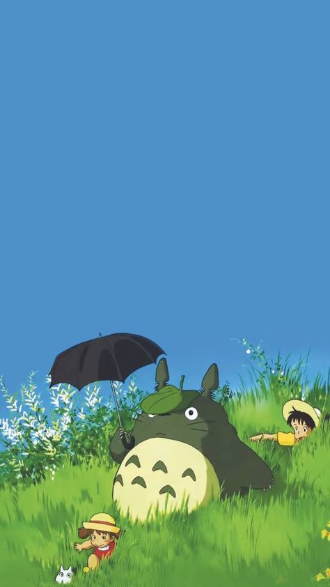 Stranger Things Iphone Wallpaper, Mei Totoro, Totoro Art, Nice Wallpapers, Ghibli Totoro, Personajes Studio Ghibli, Studio Ghibli Background, Chin Chin, Gift Ideas Unique