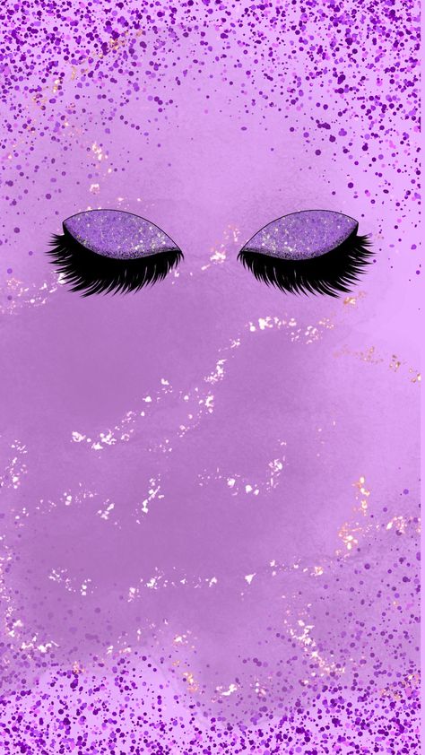 Lash Tech Background Wallpapers, Lash Extensions Background Wallpapers, Lash Extension Background Wallpapers, Purple Lash Aesthetic, Purple Lash Princess, Eyebrow Lift, Makeup Illustration, Purple Backgrounds, Purple Wallpaper