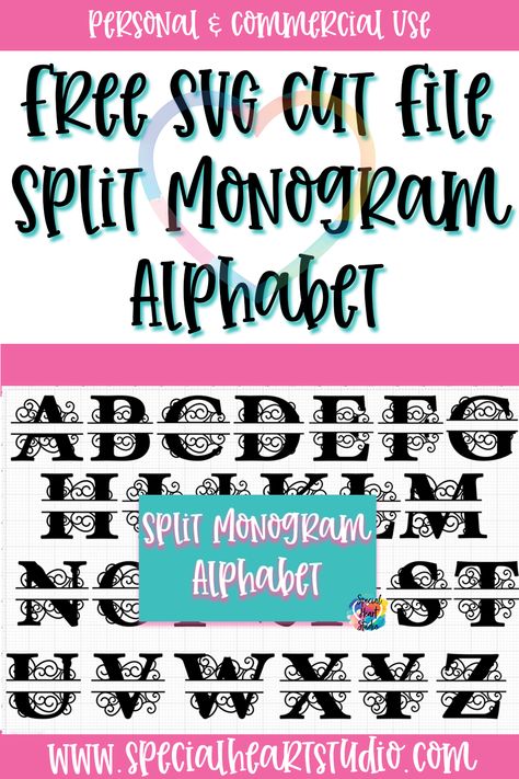 Free Printable Monogram Letters, Cricut Coasters, Free Printable Monogram, Monogram Printable, Cricut Images, 3d Mandala, Split Monogram, Machining Projects, Monogram Alphabet