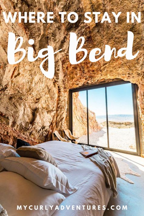 Big Bend National Park is the best place to stargaze in Texas, and what better way to stargaze than by sleeping in a luxurious suite inside an actual Texas cave surrounded by limitless sky? Lucky for you, there are several unique accommodations in Big Bend, so you have a lot of options, like a glamping bubble, an off-grid adobe dome, and a land yacht! This luxurious cave is also near the town of Terlingua, which has several things to do you can add to your Big Bend itinerary. Canyon Lake Texas Things To Do, Big Bend Camping, Big Bend Itinerary, Big Bend National Park Lodging, Big Bend National Park Itinerary, Big Bend Texas, Big Bend Elopement, Texas Elopement Destinations, Texas Glamping