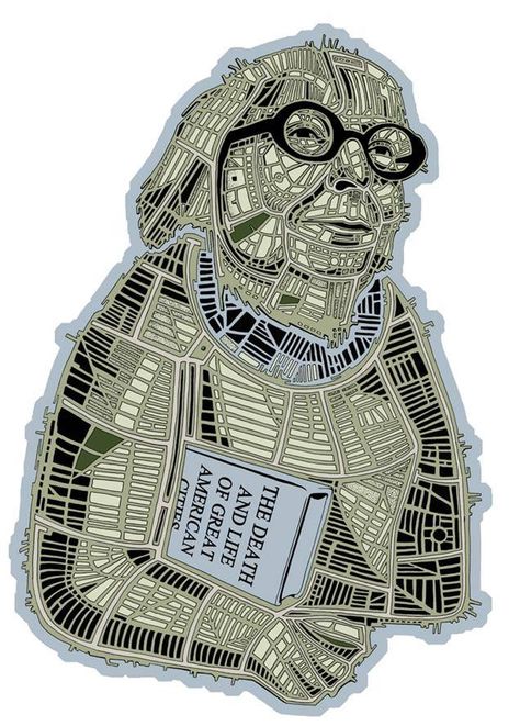 Jane Jacobs Urban Design Presentation, Urban Spaces Design, Jane Jacobs, Map Illustrations, Urban Design Graphics, City Planning, Design Presentation, Street Design, Historic Preservation