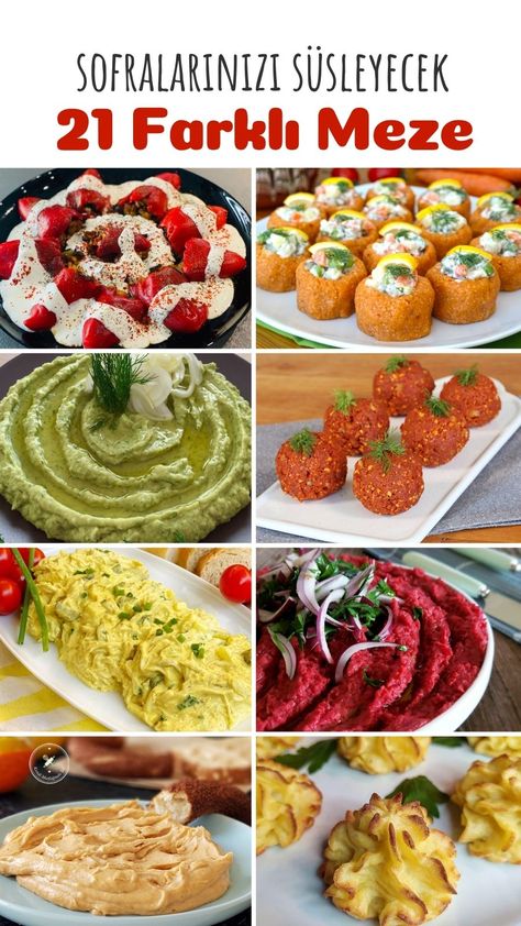 Farklı Meze Tarifleri: Sofraları Süsleyecek 21 Değişik Tarif - Nefis Yemek Tarifleri Meze Recipes, Chef Jobs, Turkish Food, Snacks Für Party, Chefs Kitchen, Turkish Recipes, Desert Recipes, Iftar, Cooking Ideas