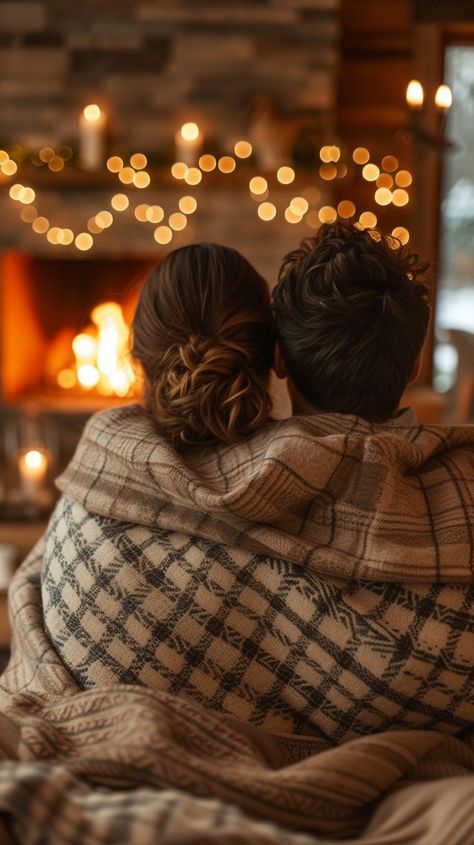 Cozy Winter Embrace: A couple shares a tender moment wrapped in a blanket by the warm fireplace light. #couple #fireplace #cozy #embrace #warmth #blanket #love #winter #aiart #aiphoto #stockcake https://ayr.app/l/tid4 Couple Fireplace, Fireplace Photoshoot, Fireplace Light, Christmas Photography Family, Fireplace Cozy, Wrapped In A Blanket, Christmas Couple Photos, Winter Fireplace, Christmas Couple Pictures