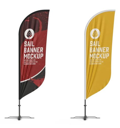 Flying Banner Mockup Flying Banner, Banner Mockup, Surfboard, Banners, Mockup, Mock Up