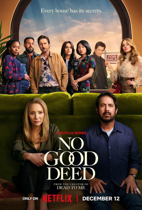 Found on Google from netflix.com Ray Romano, No Good Deed, Lisa Kudrow, Poster Inspiration, Tv Series To Watch, Freaks And Geeks, Posters Design, Javier Bardem, Key Art