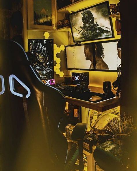 Yellow pc setup Yellow Pc Setup, Pc Setups, Pc Setup, Gaming Pc, Darth Vader, Yellow