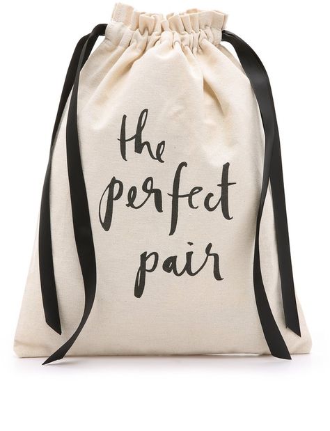 Pin for Later: 40 Holiday Gifts Under $50 to Give All Your "Aunts" and "Cousins" Shoe Bag Kate Spade The Perfect Pair Travel Shoe Bag ($18) Shoe Packaging, Travel Shoe Bag, Shoe Bags For Travel, Shoe Bags, Travel Shoes, Kate Spade Shoes, Packing Tips For Travel, Black White Pink, Bag Packaging