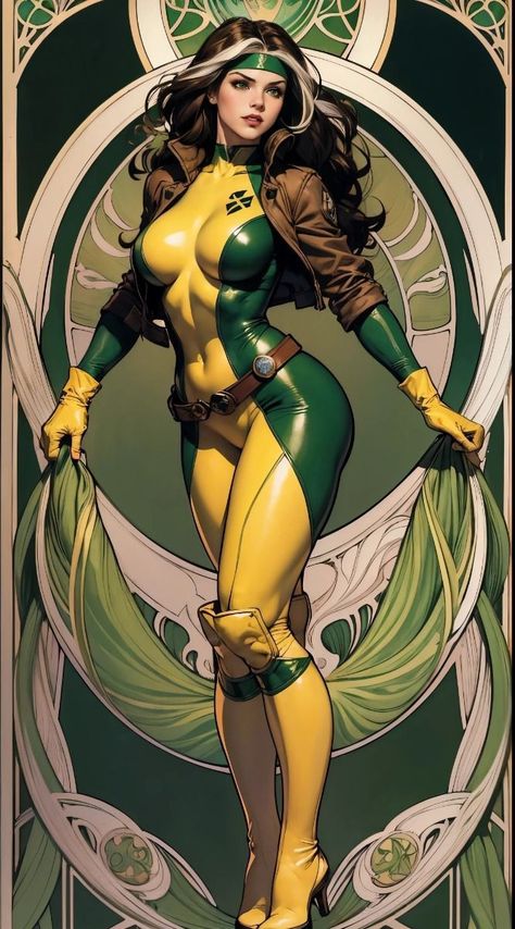 Marvel Rogue, Female Comic Characters, Marvel Heroines, Marvel Superheroes Art, Marvel Xmen, Marvel Characters Art, Female Superhero, Uncanny X-men, Comics Girls