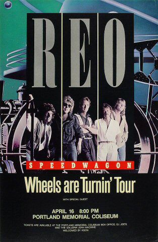 REO Speedwagon Rock And Roll Posters, Gary Richrath, Concert Design, Music Theme Birthday, Reo Speedwagon, Music Concert Posters, Vintage Concert Posters, Black Label Society, 80's Music