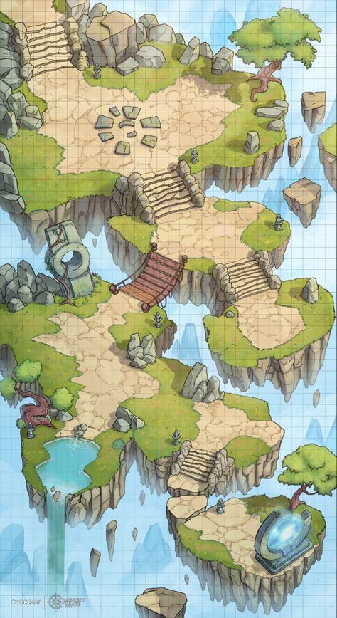 #map #ttrpg #battlemap #dndmaps Magic Portal, Building Map, Dnd World Map, Map Pictures, Mystical Places, Island Map, Tabletop Rpg Maps, Dungeon Maps, D D Maps