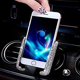 Bling Car Phone Holder Mini Car Dash Air Vent Automatic Phone Mount Universal 360°Adjustable Crystal Auto Car Stand Phone ... Glitter Car, Bling Car, Phone Holder For Car, Car Accessories For Women, Mini Car, Support Telephone, Car Holder, Phone Mount, Cell Phone Holder