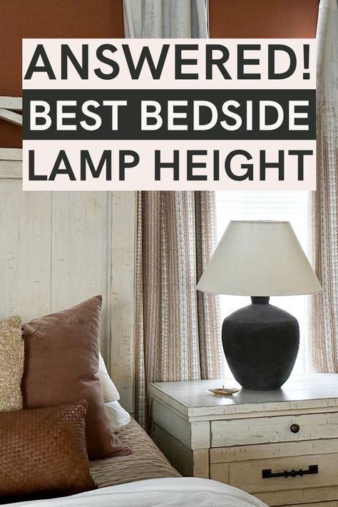 nightstand lamp height bedside tables Bedside Lamps Ideas Night Stands, Lamp On Nightstand, Bedroom Side Lamps, Bedside Lamps Ideas, Lamps On Nightstands, Bedside Table Lamps Bedrooms, Lamps Bedroom Nightstand, Lamps Nightstand, Modern Bedside Table Lamps